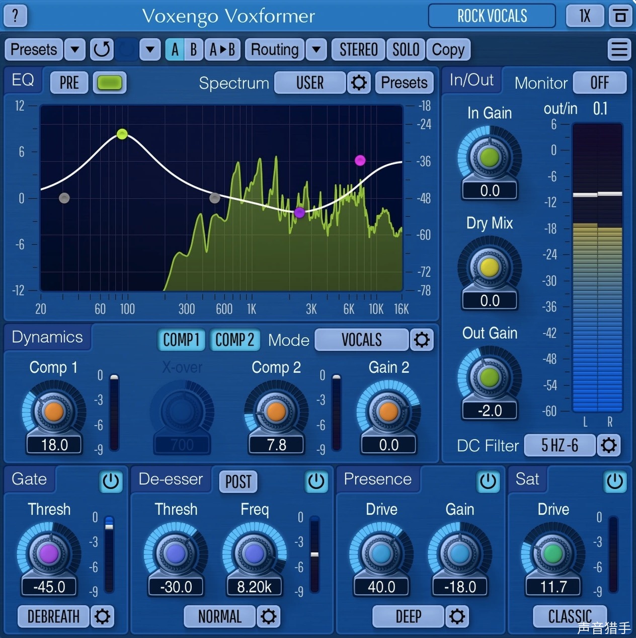 人声通道条 | Voxengo Voxformer Multi-Effect Vocal Plugin v2.22 WiN版-VST云