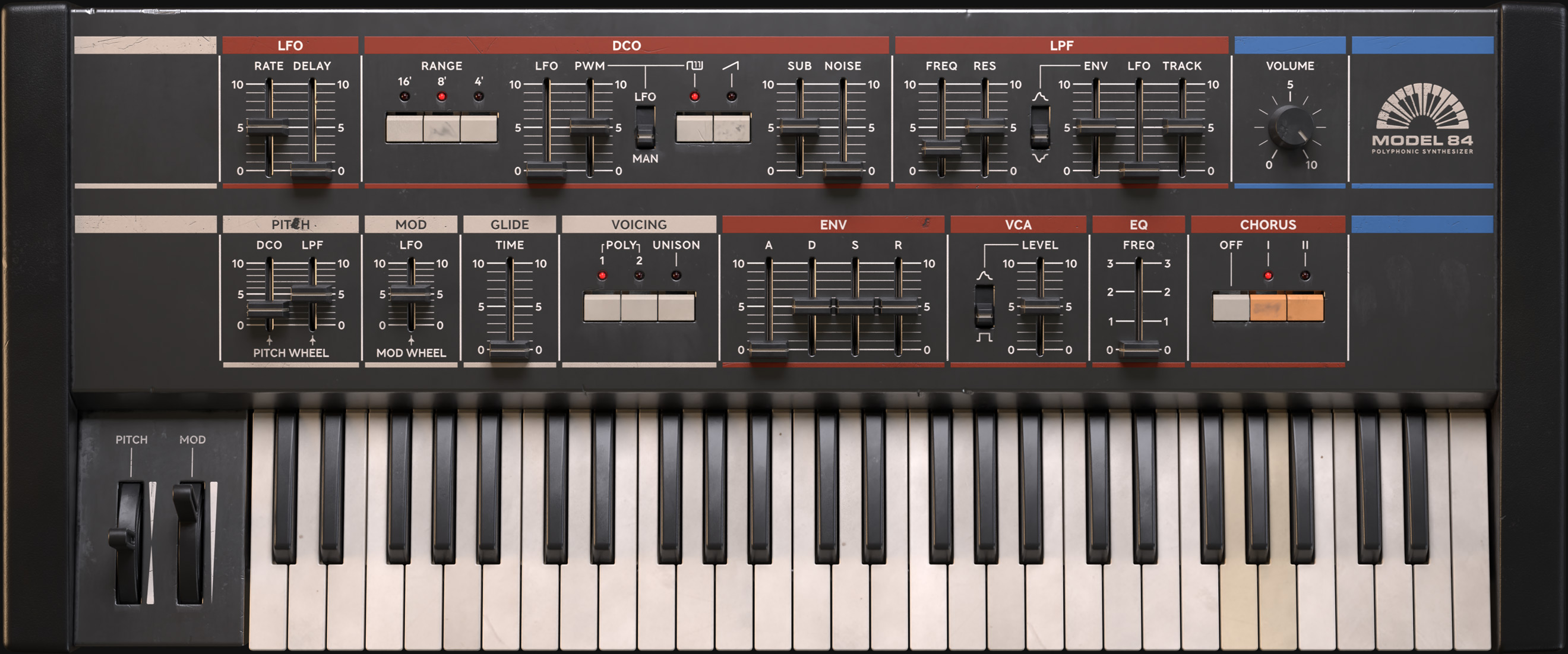 Model 84建模仿真合成器 | Softube Model 84 Polyphonic Synthesizer v2.5.67 WIN版-VST云