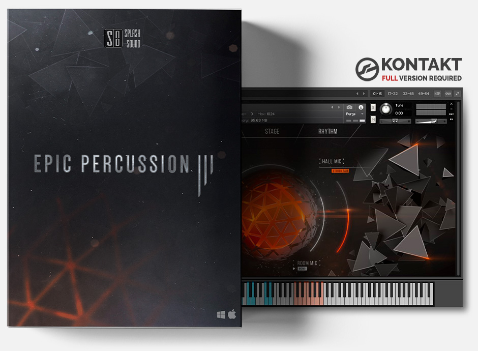 史诗级打击乐大鼓音色库！Splash Sound Epic Percussion 3 KONTAKT-VST云