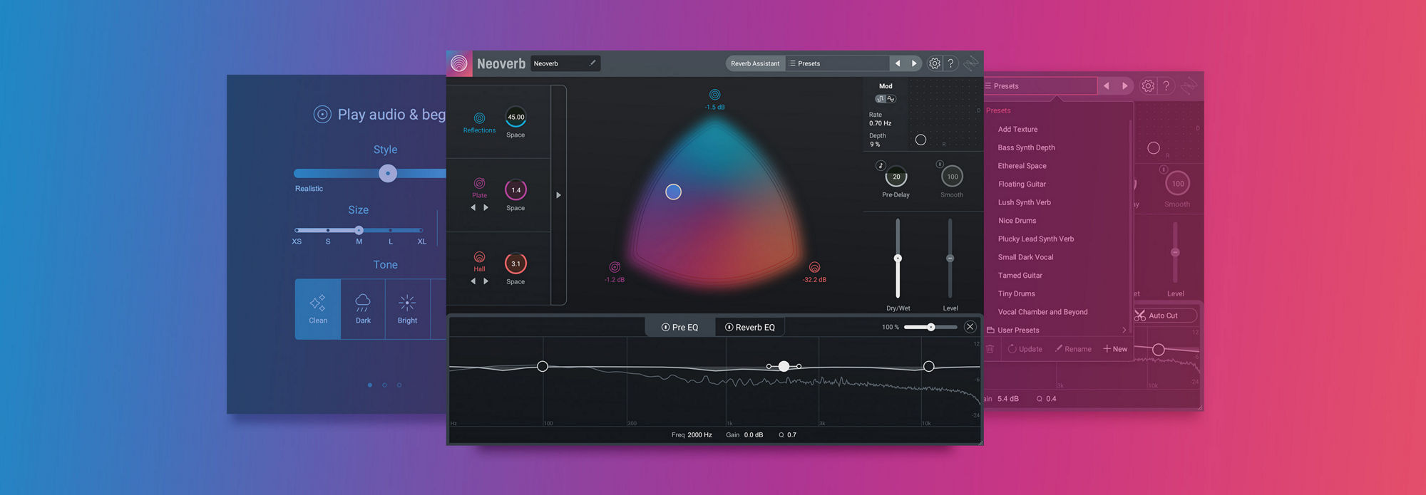 智能混响效果器 | iZotope Neoverb v1.3.0 WIN&MAC-VST云