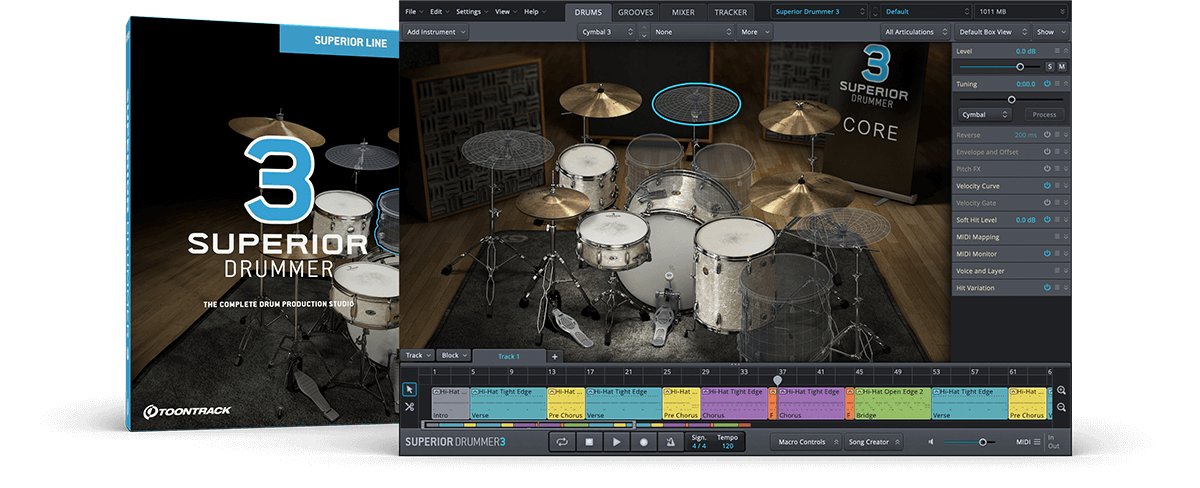 超级鼓手3 | Toontrack Superior Drummer 3 v3.3.7 WIN&MAC U2B（完美收藏版，2024.05.28更新）-VST云