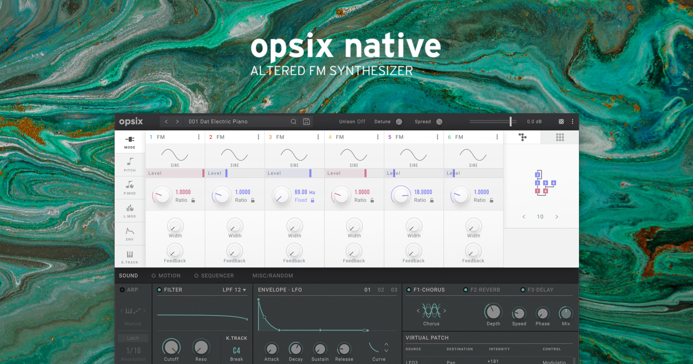 现代数字合成器 | KORG Opsix Native v1.2.0 WIN&MAC U2B-VST云