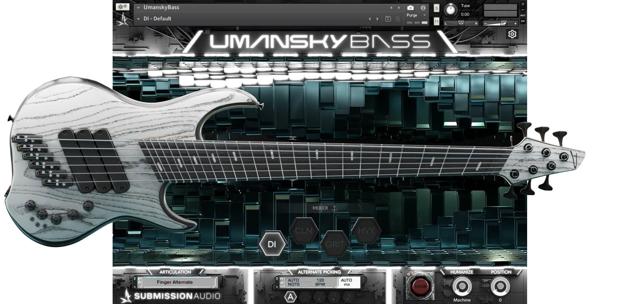 六弦金属贝斯 | Submission Audio UmanskyBass v1.5.0 KONTAKT-VST云