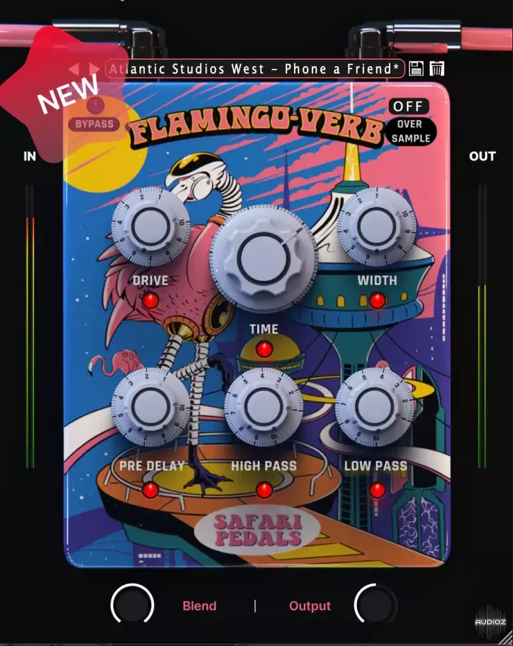 狂野混响效果器 | Safari Pedals Flamingo Verb v1.13.6 WIN&MAC U2B-VST云