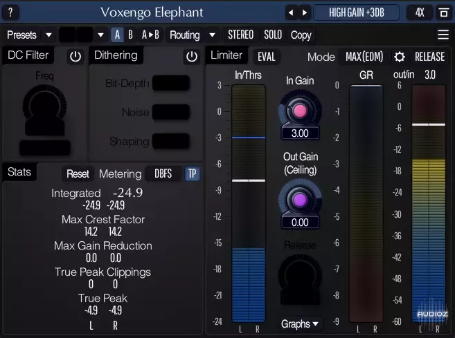 总线限制器插件 | Voxengo Elephant Mastering Limiter v5.2 WIN版-VST云