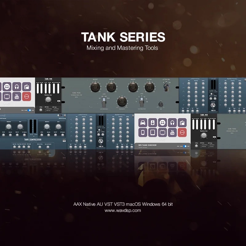 母带混音套装 | WAVDSP Tank Mastering Suite v1.0.0 WIN版-VST云