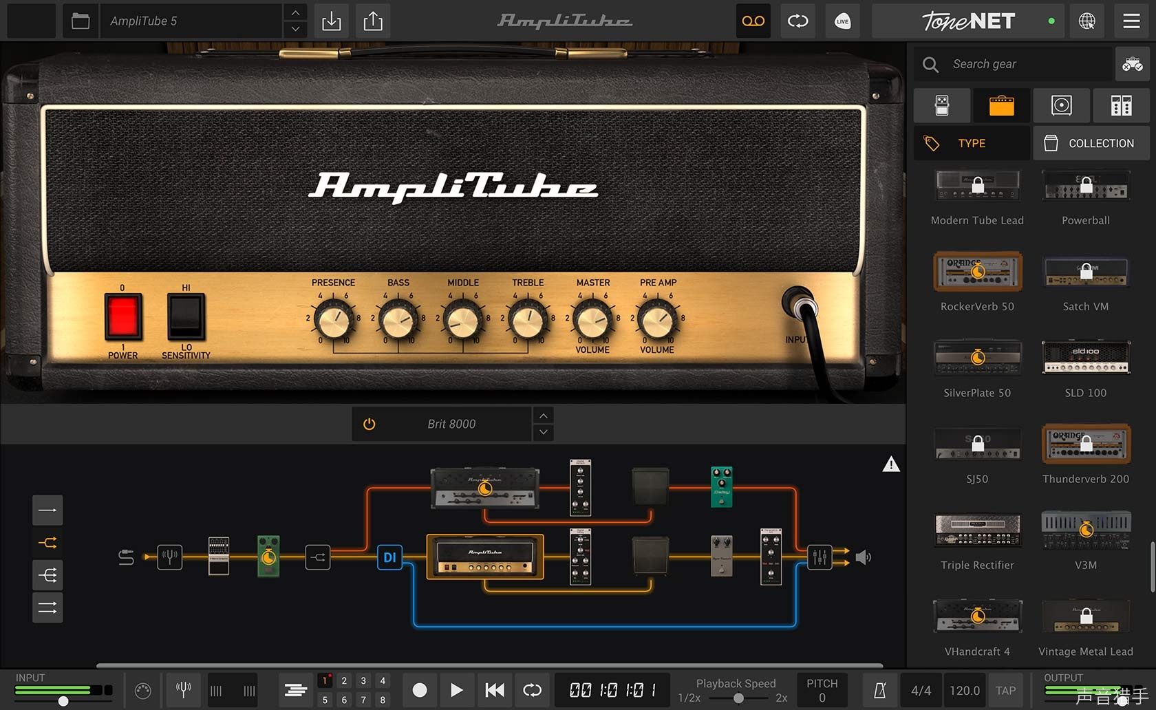 吉他效果器 | IK Multimedia AmpliTube 5 Complete v5.7.0 WIN版-VST云