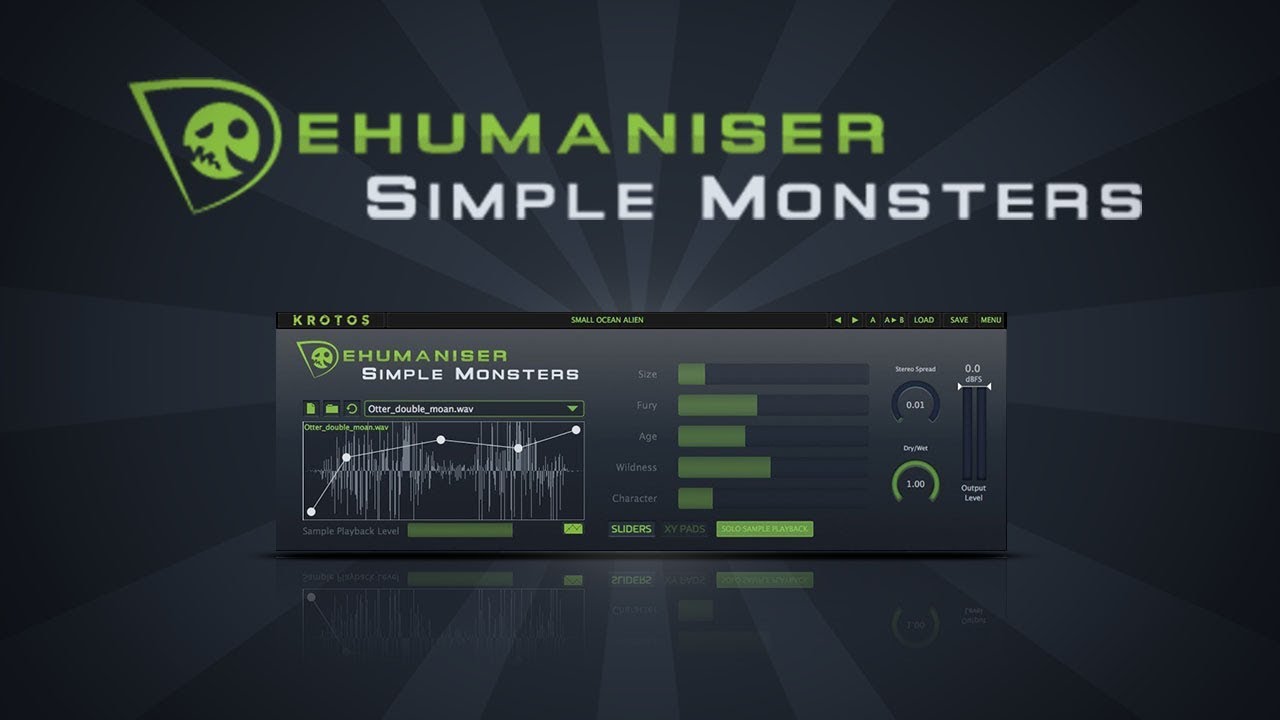 影视怪物音效制作插件 | Krotos Dehumaniser Simple Monsters v1.1.4 WIN版-VST云