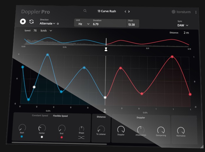 高级多普勒效果器 | TONSTURM DopplerPRO v1.1.0 WIN版-VST云