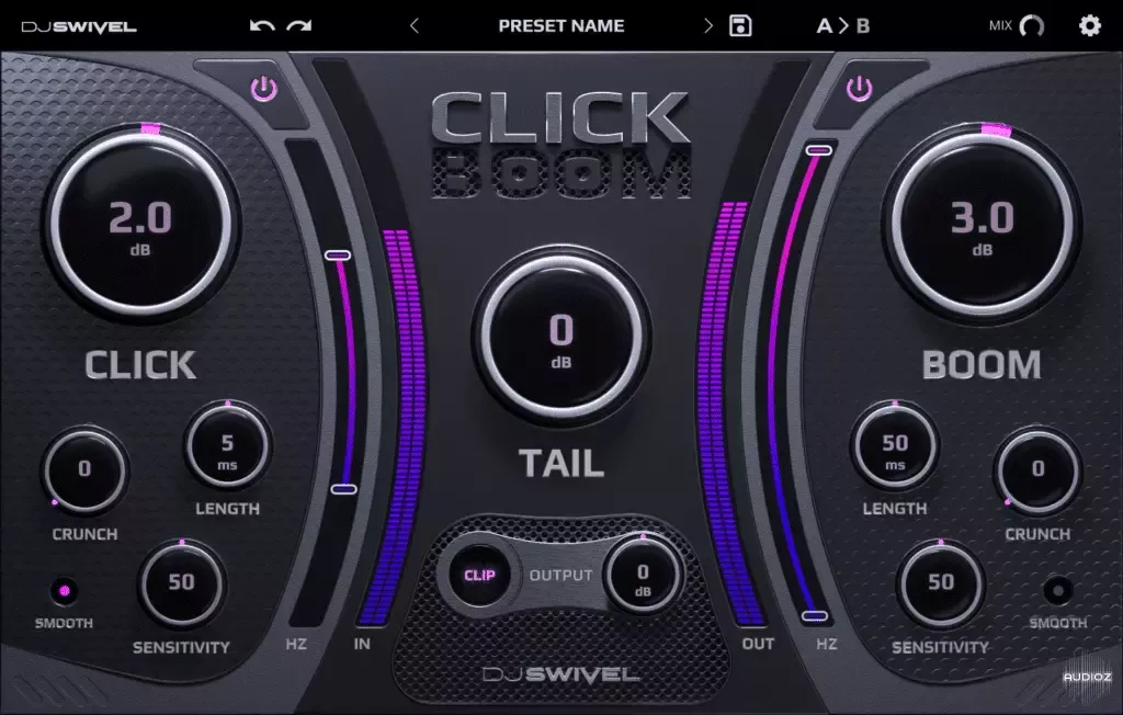 低音瞬态塑形插件 | DJ Swivel Click Boom v1.0.0 WIN&MAC U2B-VST云