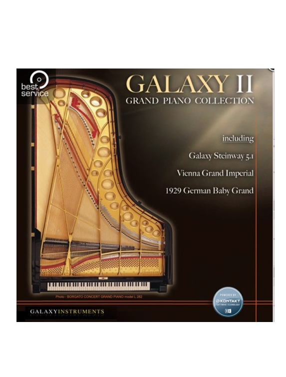 经典大三角钢琴 | Best Service Galaxy German Baby Grand v1.5 KONTAKT-VST云