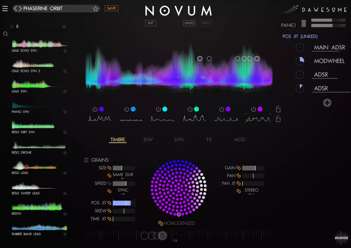 创意粒子采样合成器 | Tracktion Software Dawesome Novum v1.17 WIN&MAC U2B-VST云