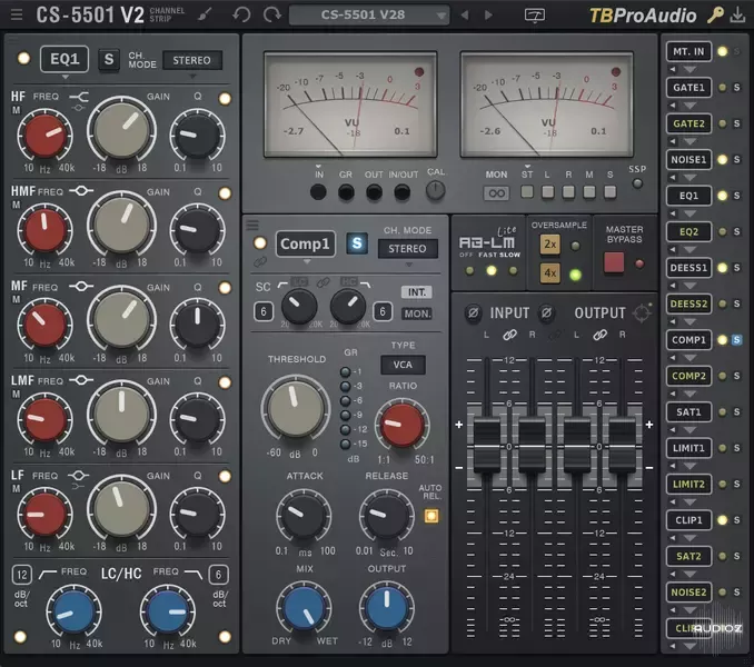 多功能通道条插件 | TBProAudio CS-5501 v2.8.2 WIN&MAC U2B-VST云