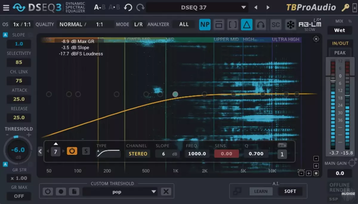 动态频谱均衡效果器 | TBProAudio DSEQ3 v3.8.3 WIN&MAC U2B-VST云