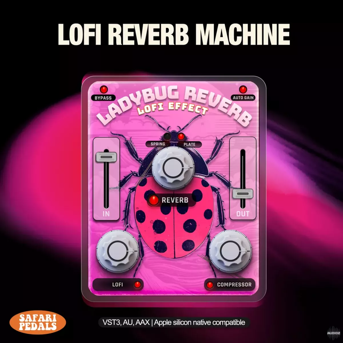 踏板混响插件 | Safari Pedals LadyBug Reverb v1.3.44 WIN版-VST云