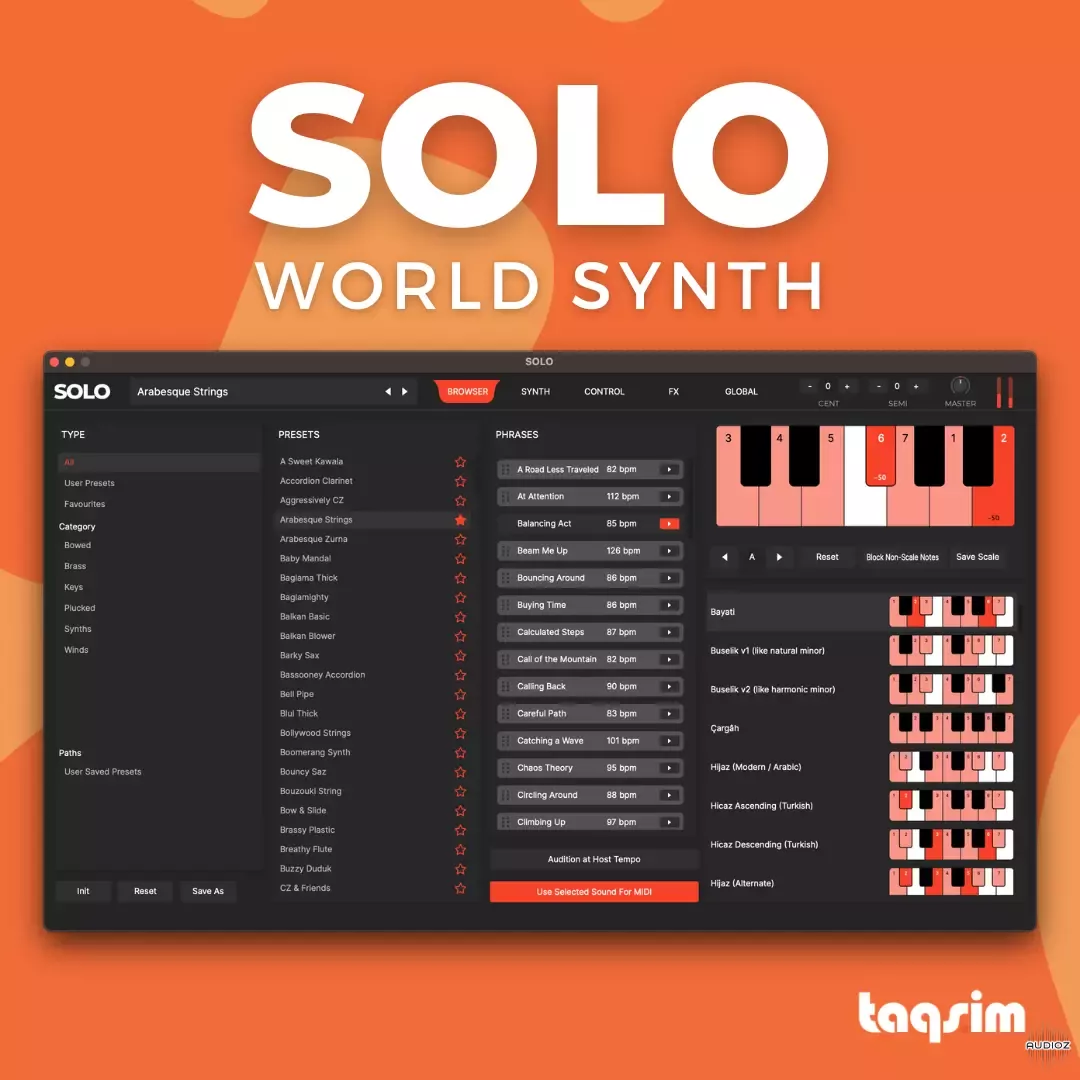 世界民族合成器 | TAQS.IM Solo v3.0.1 WIN版-VST云