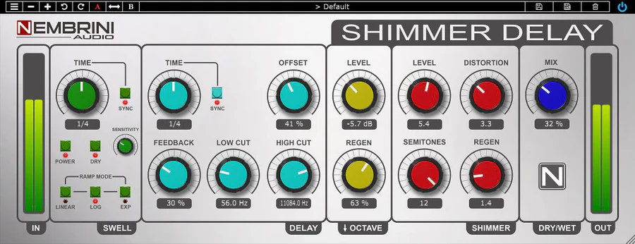 延迟效果器 | Nembrini Audio NA Shimmer Delay v1.0.3 WIN版-VST云