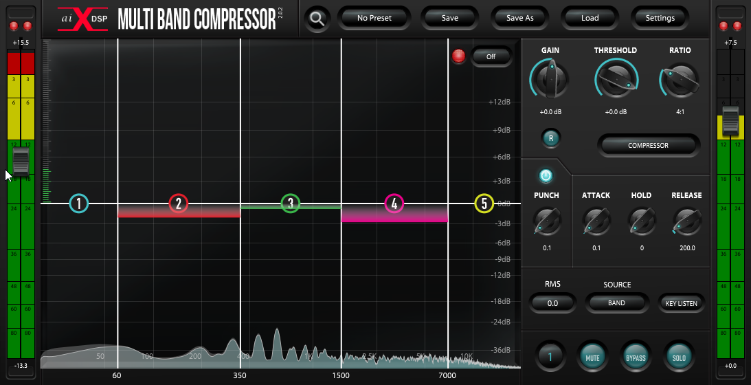 多段压缩效果器 | aiXdsp Multi Band Compressor v2.0.3 WIN版-VST云