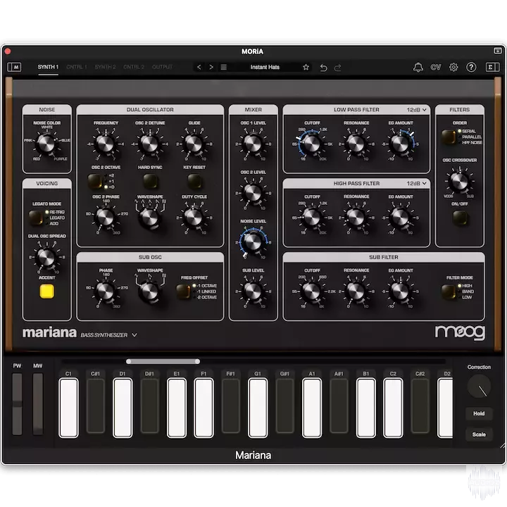 贝斯合成器 | Moog Music Mariana v1.2.0 WIN&MAC ARM-VST云