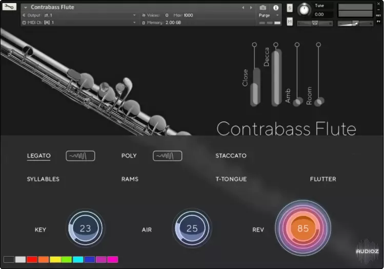 倍低音长笛音色库 | Auddict Daniela Mars Contrabass Flute KONTAKT-VST云