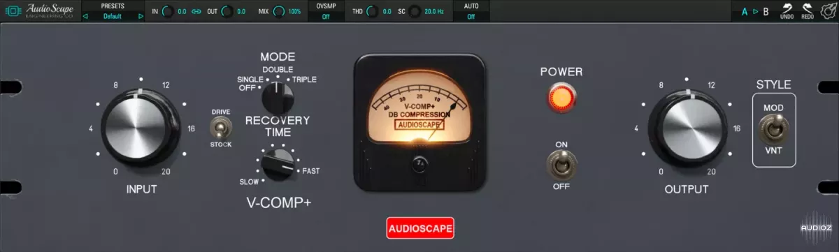 复古模拟压缩器 | Audioscape V-Comp v1.0.1 WIN&MAC U2B-VST云