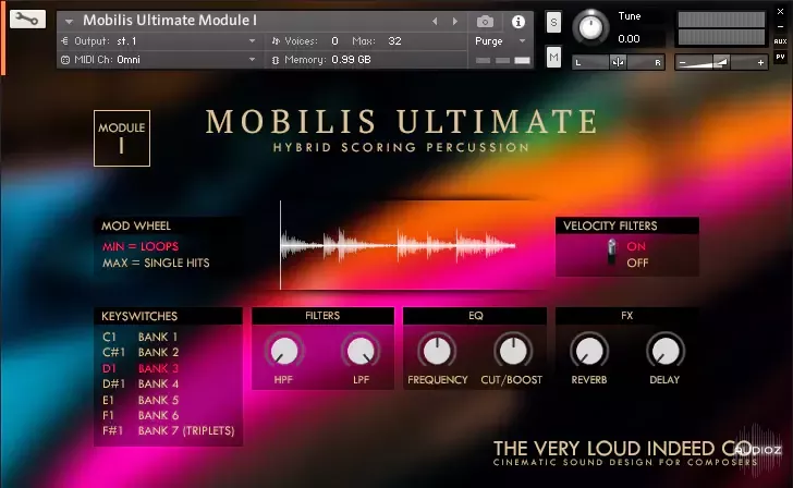 打击乐音色库 | The Very Loud Indeed Co. MOBILIS ULTIMATE KONTAKT-VST云