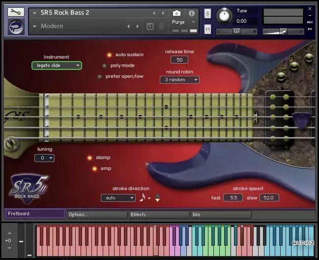 原声贝斯音音源 | Prominy SR5 Rock Bass 2 v2.0.4 KONTAKT-VST云