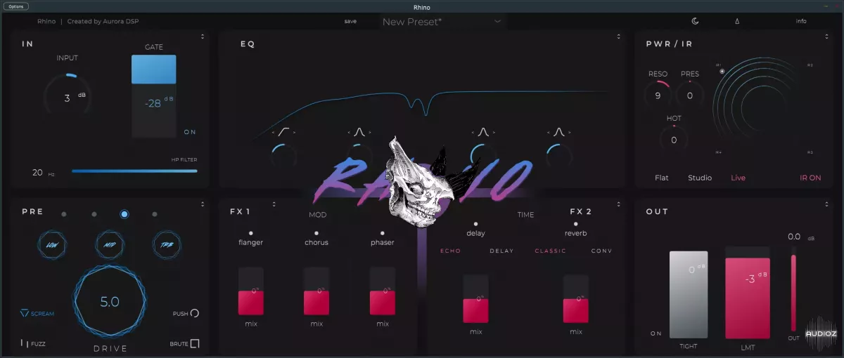 吉他效果器 | Aurora DSP Rhino v1.7.0 WIN版-VST云