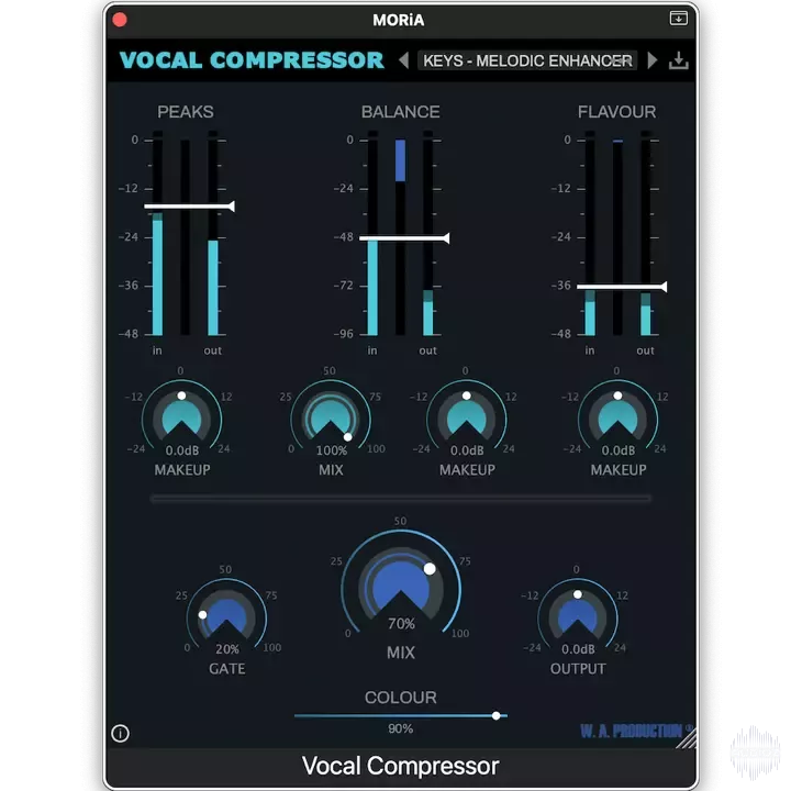 全能人声压缩器 | W.A. Production Vocal Compressor v1.2.0 MAC版 U2B-VST云