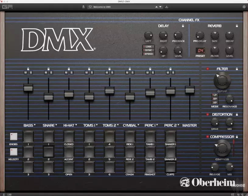 复古流行鼓机 | GForce Oberheim DMX v1.1.0 WIN&MAC U2B-VST云