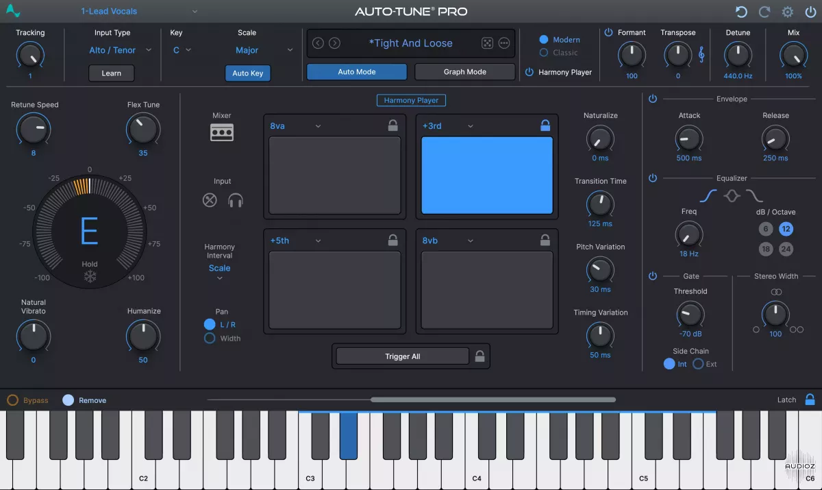 Auto-Tune 11 | Antares Auto-Tune Pro 11 WIN&MAC U2B（2024.08.12更新WIN版）-VST云