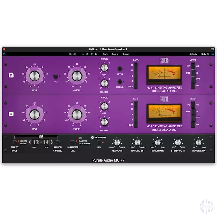 1176模拟压缩器 | Plugin Alliance Brainworx Purple Audio MC77 v1.5.1 WIN&MAC U2B-VST云