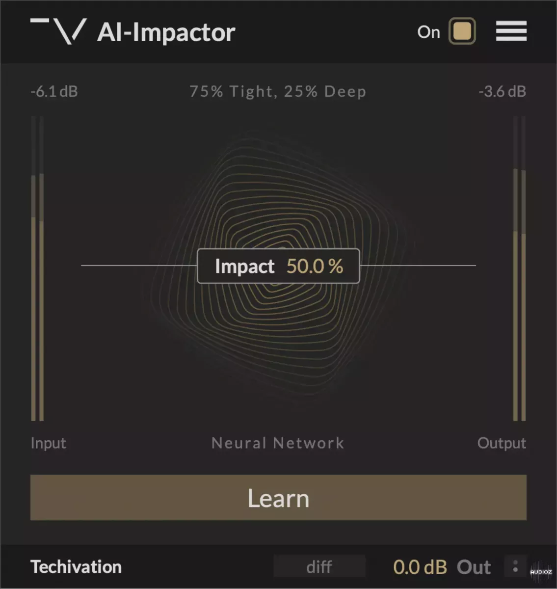 AI瞬态增强插件 | Techivation AI-Impactor v1.0.0 WIN版-VST云