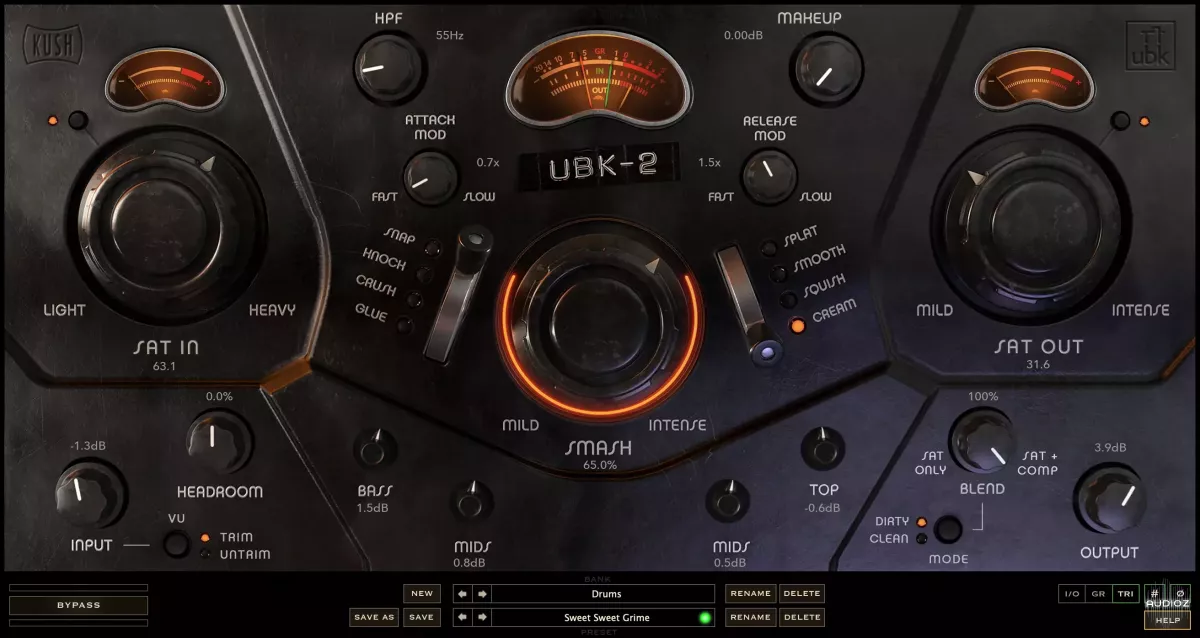 音染压缩器 | Kush Audio UBK-2 v1.0.0 MAC版 U2B-VST云