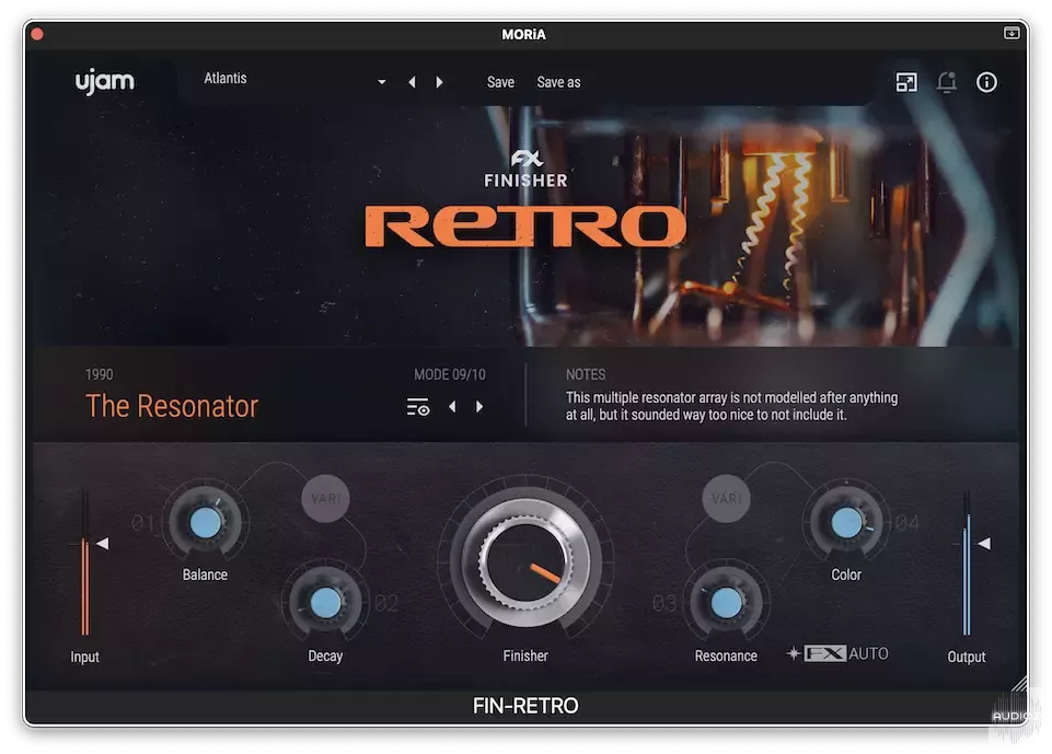 复古唱片效果链 | uJAM Finisher RETRO v1.4.0 WIN&MAC U2B-VST云