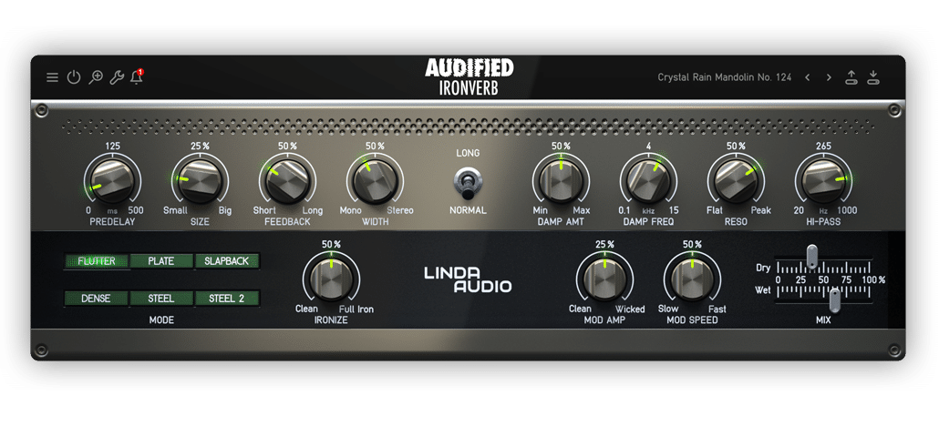 经典算法混响插件 | Audified Linda IronVerb v1.0.1 WIN版-VST云