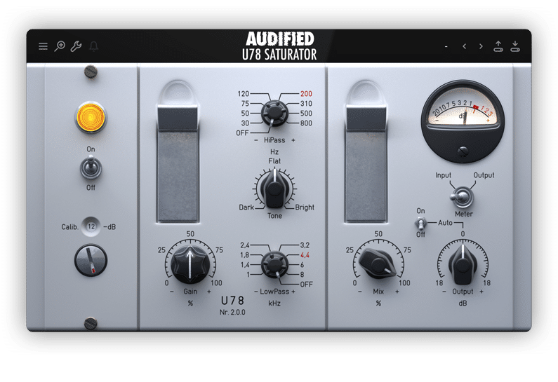 硬件模拟饱和器 | Audified U78 Saturator v2.1.2 WIN版-VST云