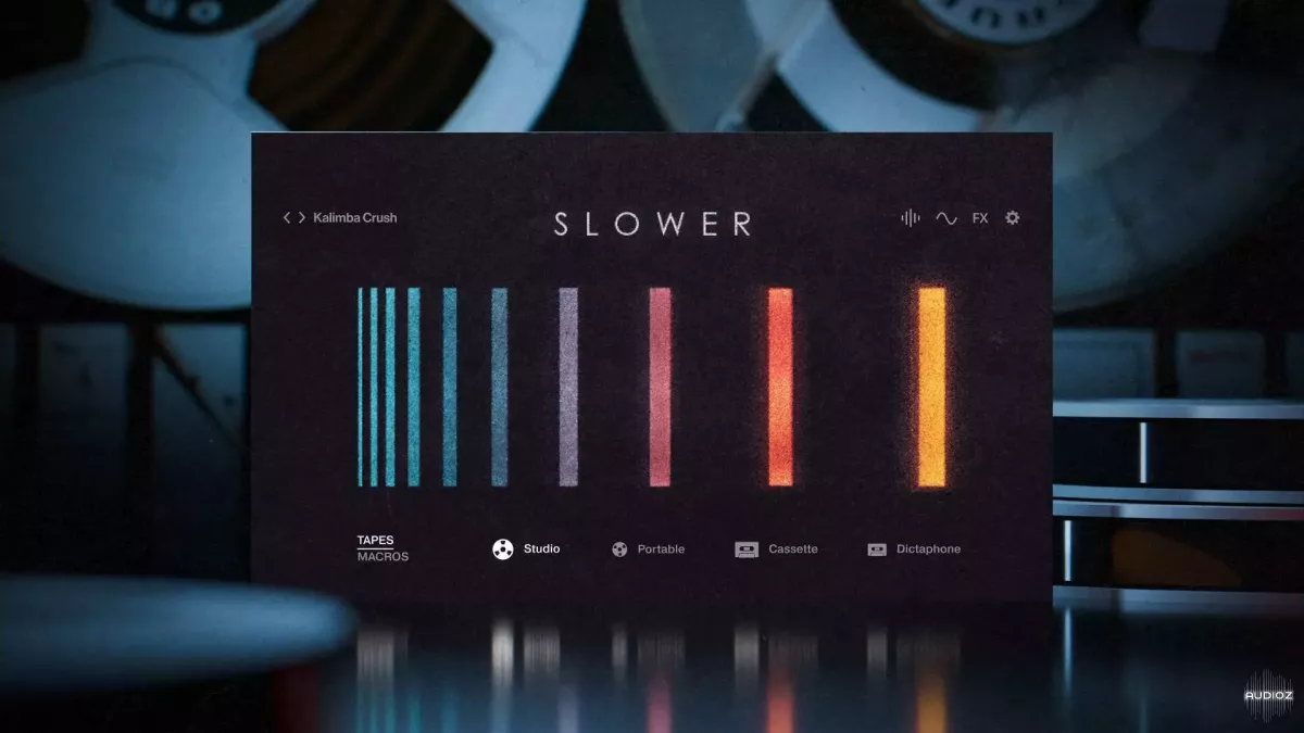 半速磁带风格的综合音色库 | e-instruments Slower KONTAKT-VST云