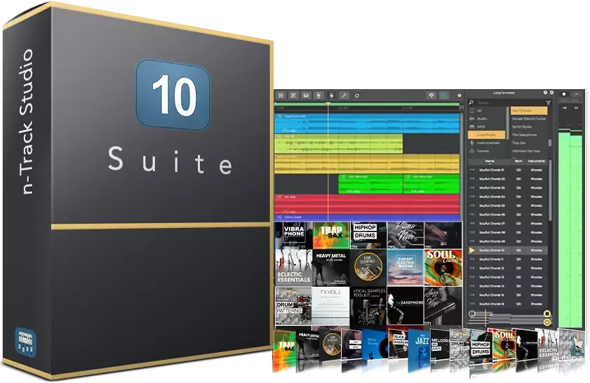 音乐制作宿主软件 | n-Track Studio Suite v10.2.0.9075 WIN版-VST云