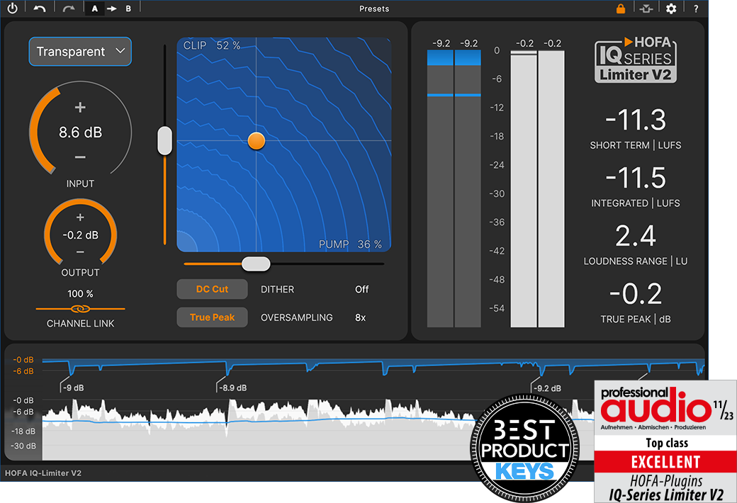 限制器插件 | HOFA IQ-Limiter v2.0.6 WIN版-VST云