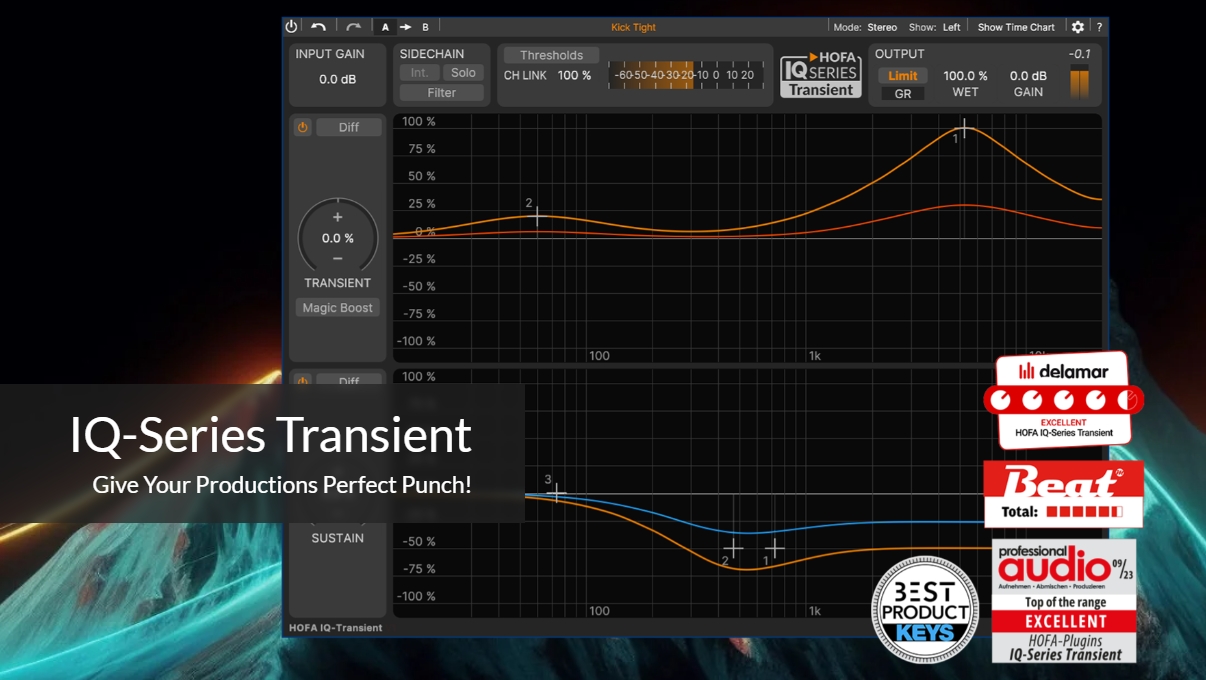 瞬态塑形插件 | HOFA IQ-Transient v1.0.2 WIN版-VST云