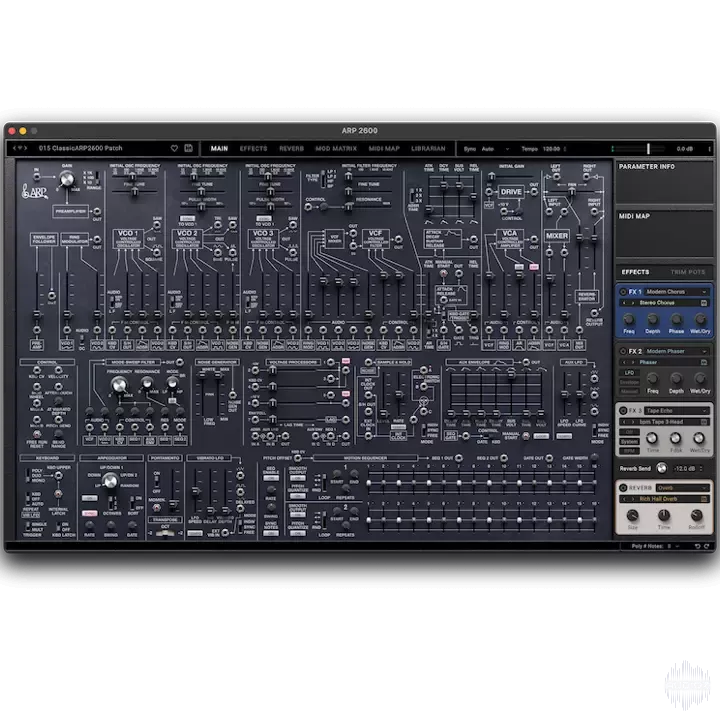 硬件模拟合成器 | KORG Software ARP 2600 v1.0.9 WIN&MAC U2B-VST云