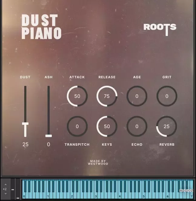 实验钢琴采样 | Westwood Instruments Roots Dust Piano KONTAKT-VST云