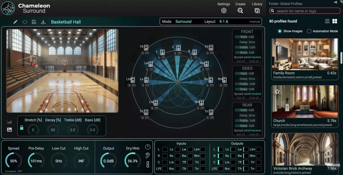 沉浸式混响插件 | Accentize Chameleon Surround v1.0.2 WIN版-VST云