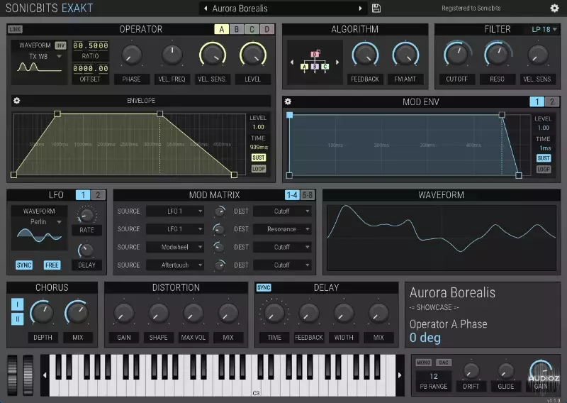 FM合成器 | Sonicbits Exakt v1.1.0 WIN&MAC U2B-VST云