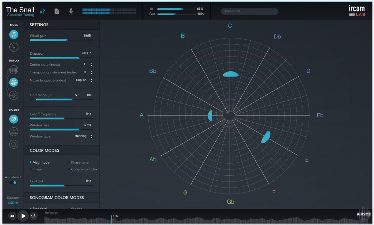 乐器音高分析调音工具 | Ircam Lab The Snail v1.4.2 WIN版-VST云