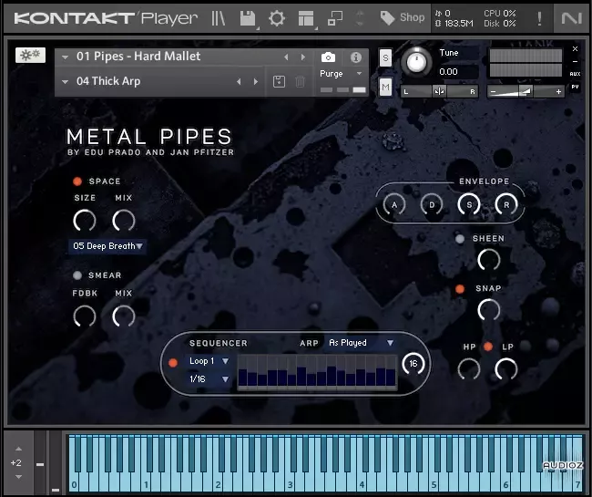 小型金属打击乐音源 | Edu Prado Sounds Metal Pipes and Plates KONTAKT-VST云