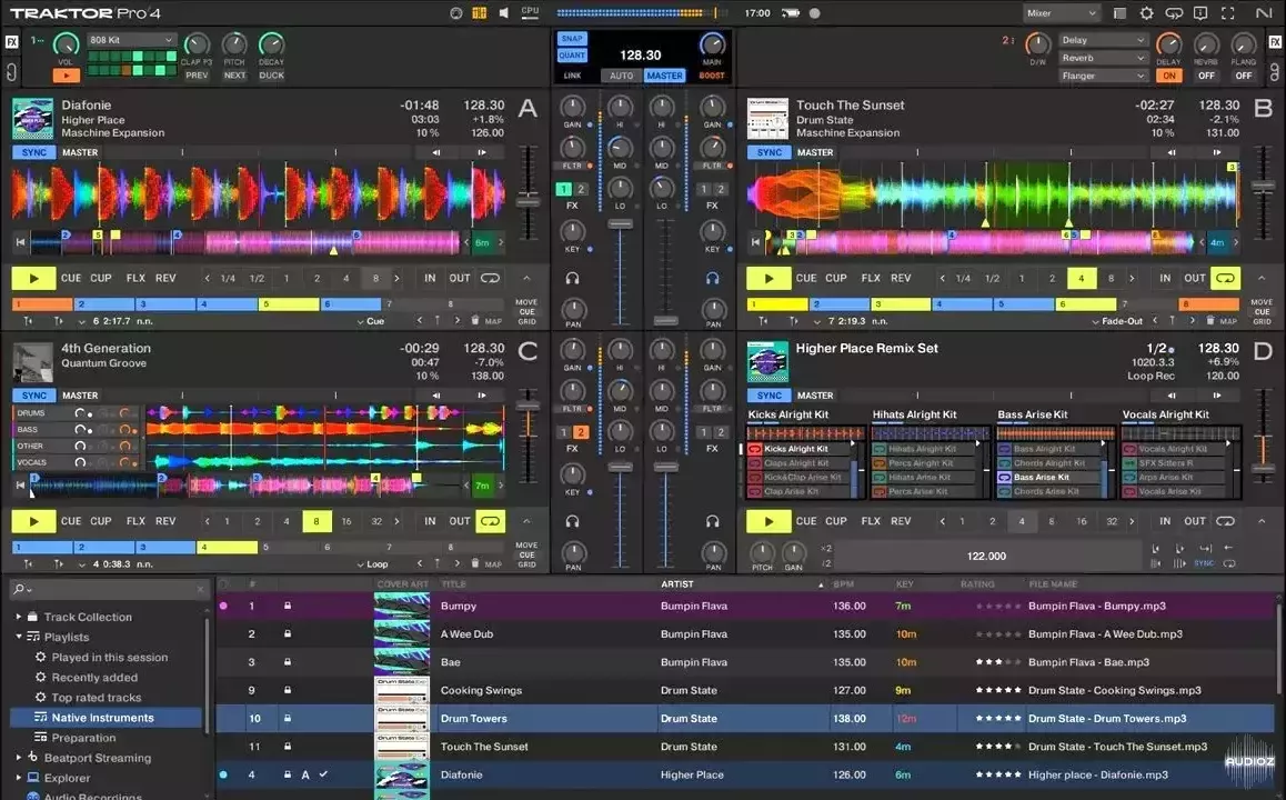 专业DJ软件 | Native Instruments Traktor Pro v4.1.0 WIN&MAC U2B-VST云