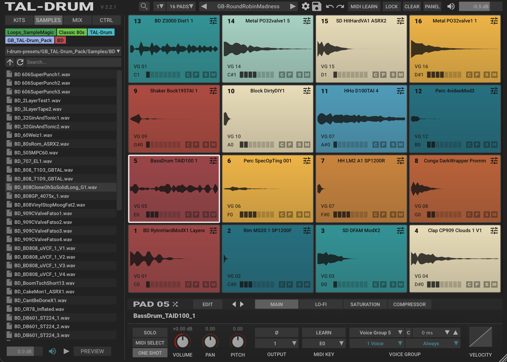 采样鼓机 | Togu Audio Line TAL-Drum v2.7.0 WIN&MAC U2B-VST云