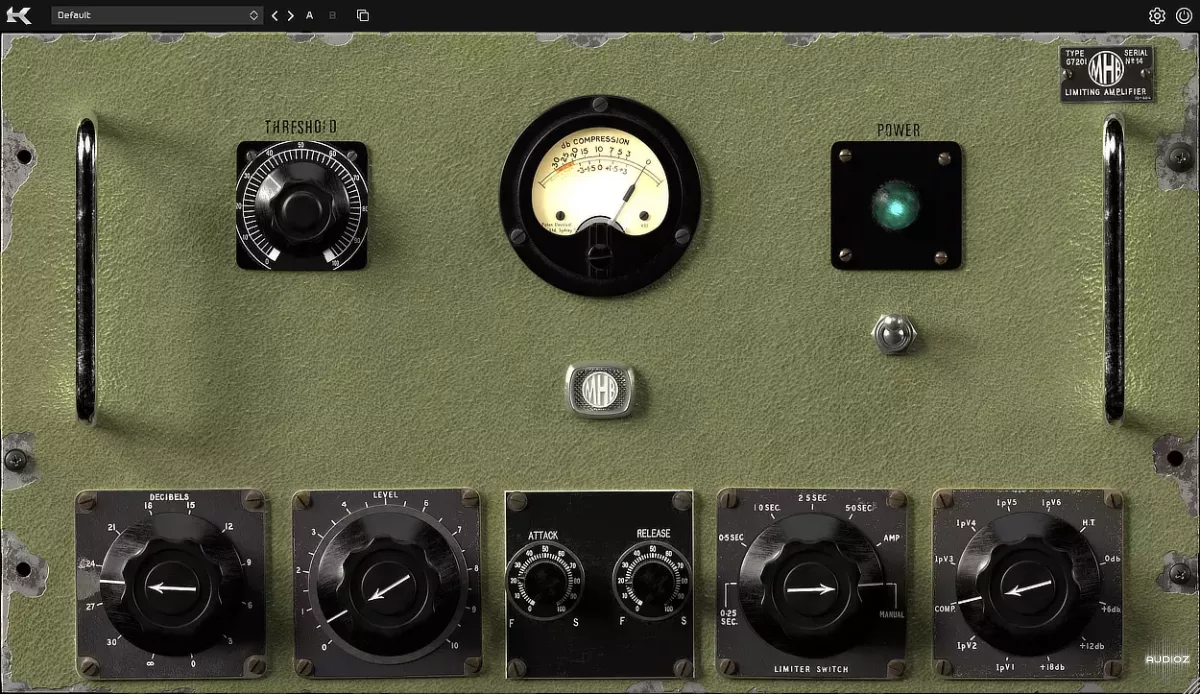 硬件模拟压缩器 | Kazrog MHB Green v1.0.0 WIN&MAC U2B-VST云